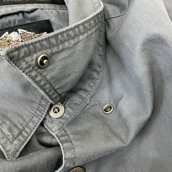 Harley Davidson Motorcycles Button Down collar Shirt Men's L embroidered Logo - Picture 11 of 11